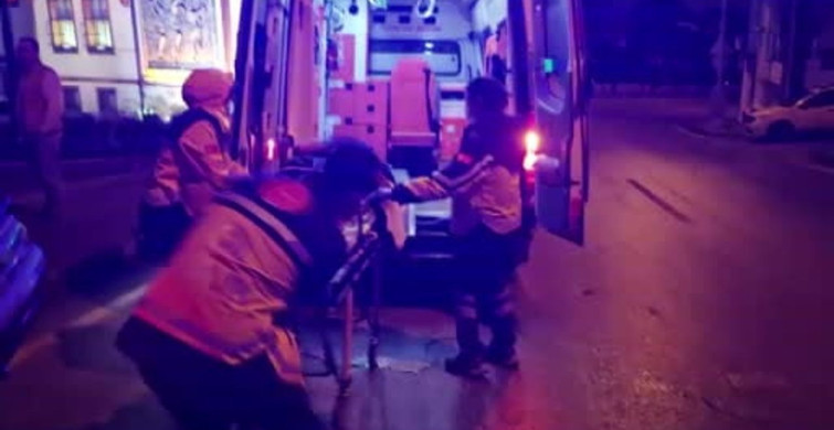 Bursa'da Motosiklet Sürücüsü Merdivenlerden Uçtu