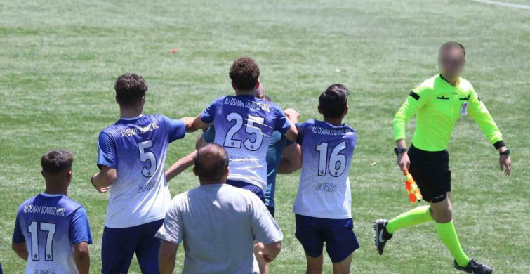 Bursa'da öğretmenlerden hakemlere şiddet olayı