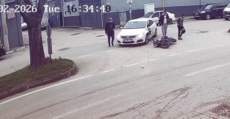 Bursa'da Otomobil ve Motosiklet Çarpıştı: Bir Yaralı