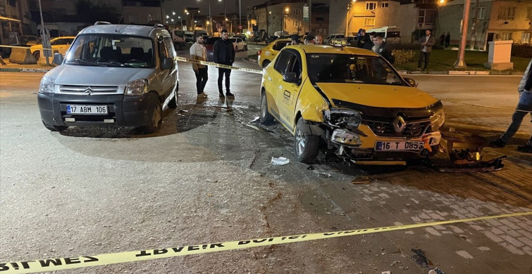 Bursa'da Taksi Hırsızı Kaza Yaptı, Yakalandı