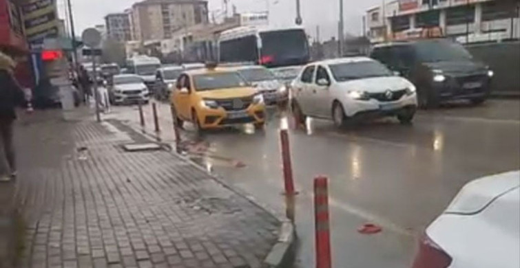 Bursa'da Tehlikeli Taksi Manevrası: 3 Bin Lira Ceza