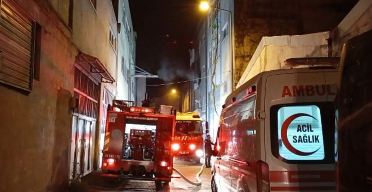 Bursa'da Tekstil Atölyesinde Yangın Korkuttu