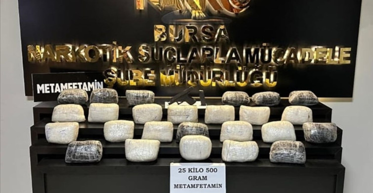 Bursa'da Uyuşturucu Operasyonu: 25,5 Kilogram Ele Geçirildi