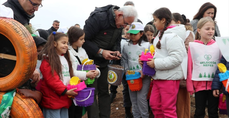 Bursa'da Yanan Alanlar İçin Tohum Atma Töreni