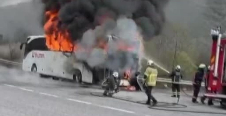 Bursa'da Yolcu Otobüsü Yangını: Korku Dolu Anlar