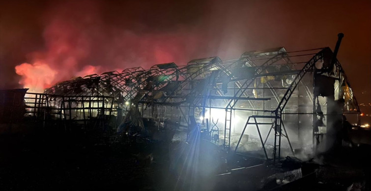 Bursa'daki Çiftlik Yangınında Çok Sayıda Kanatlı Hayvan Telef Oldu