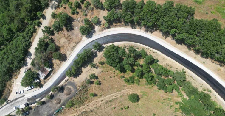 Bursa'nın Osmangazi ilçesinde Dağakça yolu yenilendi