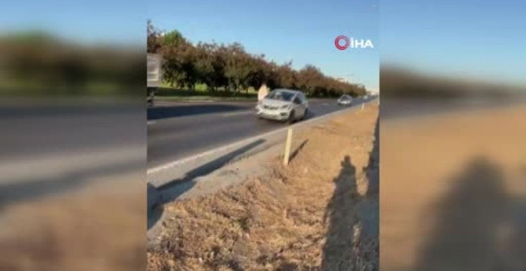 Büyükçekmece'de alkollü kadın araçların önüne atladı