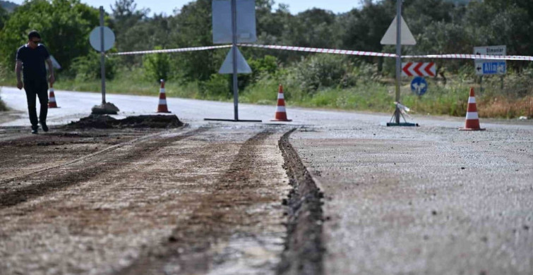 Büyüksümbüller-Ortaköy Yolunda Asfalt Yenileme Çalışmaları Başladı