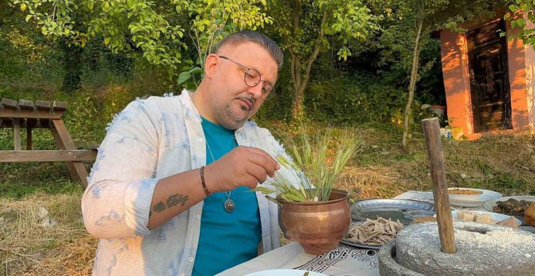 Buz adam Ötzi'nin midesindeki siyezi merak eden ünlü şef, Kastamonu’da 12 bin yıllık hitit buğdayı’nı inceledi