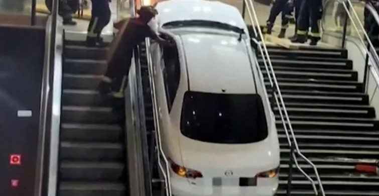 Çalıntı araçla kaçmak için metro istasyonunu kullandı: Az kalsın canından oluyordu