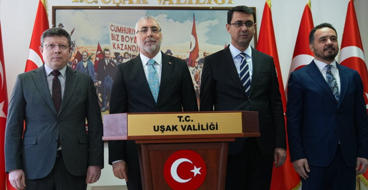 Çalışma ve Sosyal Güvenlik Bakanı Işıkhan Uşak'ta Açıklamalarda Bulundu