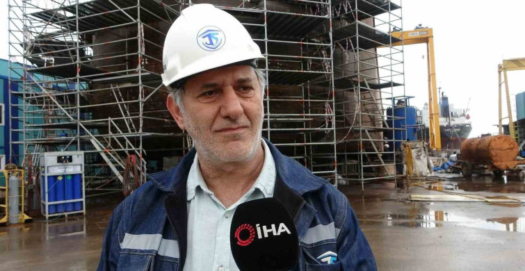 Çamburnu Tersanesi'nde Yeni Geminin İmalatı Başladı
