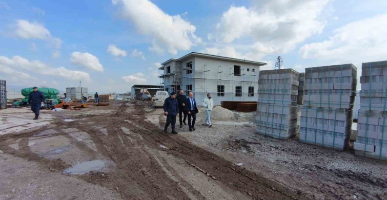 Çanakkale Etili Köyü'nde Yeni Jandarma Karakolu İnşaatı İncelendi