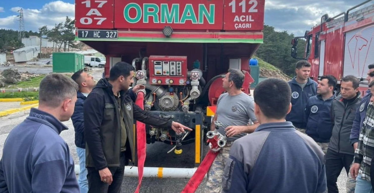 Çanakkale'de Askeri Personele Yangın Müdahale Eğitimi