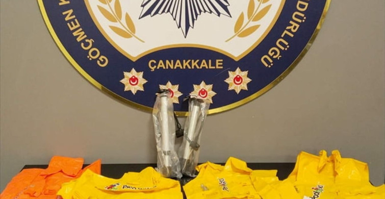 Çanakkale'de Düzensiz Göçmen Yakalandı