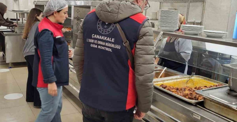 Çanakkale'de Yurt Yemekhanelerine Denetim