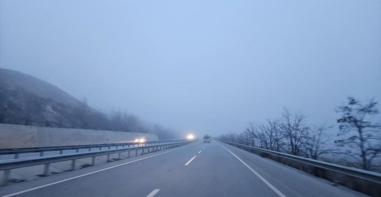 Çankırı-Ankara Yolunda Sis Uyarısı