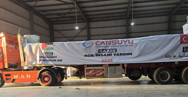 Cansuyu Derneği Gazze'ye Yardım Konvoyu Gönderdi