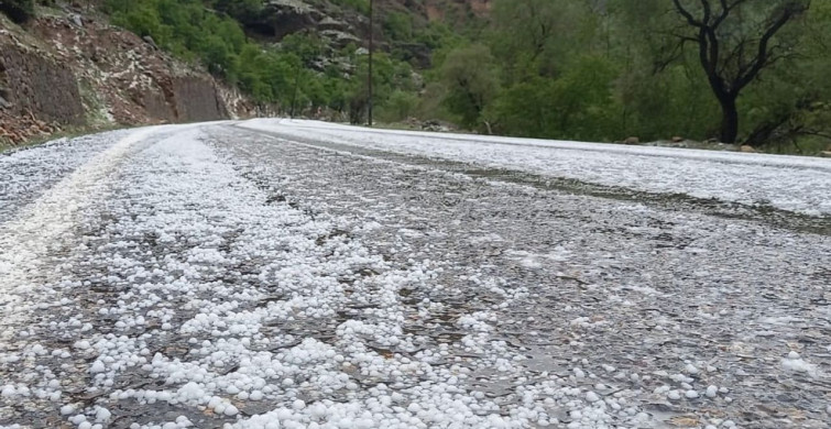 Çayırlı’da Dolu Yağışı Etkili Oldu