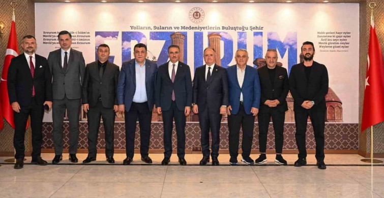 Çaykur Rizespor yönetiminden Erzurum protokolüne ziyaret