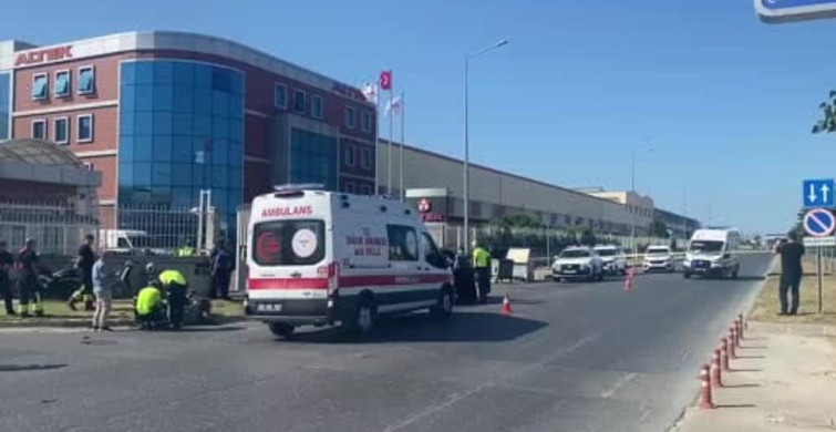 Çerkezköy’de otomobil ile elektrikli motosiklet çarpıştı: 1 ölü