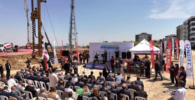 Çerkezköy'de Yeni İçme Suyu Deposu İnşaatına Başlandı
