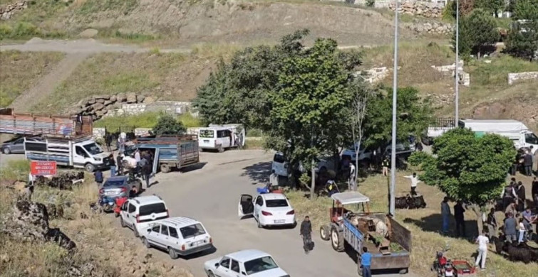 Çermik'te Tarihi Köprü Yanında Kurban Hayvan Pazarı