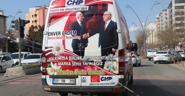 CHP, Batman'da Demirtaş'ın Sesiyle Kampanya Yürütüyor