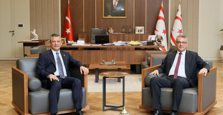 CHP Lideri Özgür Özel ile KKTC Cumhurbaşkanı Tufan Erhürman Buluştu