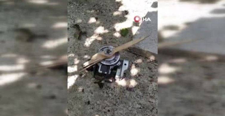 Cide’de evin bahçesine insansız hava aracı düştü