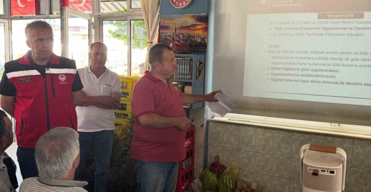 Çiftçilere bitki koruma ve tarımsal destekler hakkında bilgilendirme yapıldı