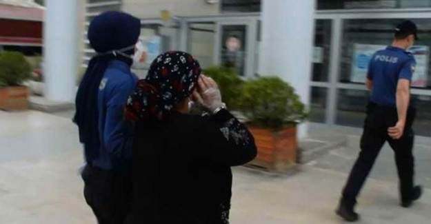 Çocuğunu Kullanarak Hırsızlık Yaptı