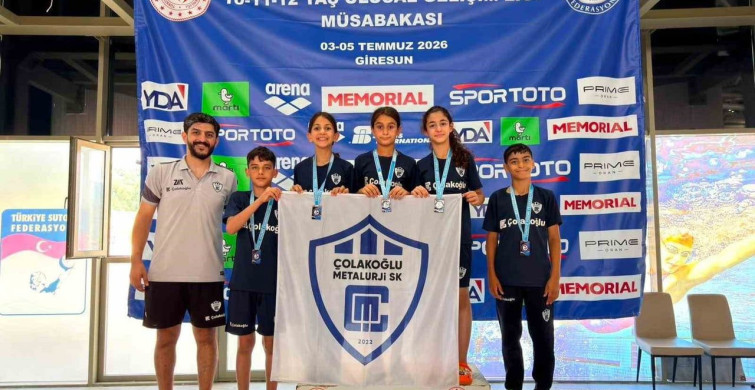 Çolakoğlu Metalurji Spor Kulübü yüzücüleri ulusal gelişim liginde başarı gösterdi