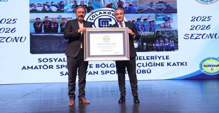 Çolakoğlu Metalurji Spor Kulübü’ne KASKF’den başarı plaketi