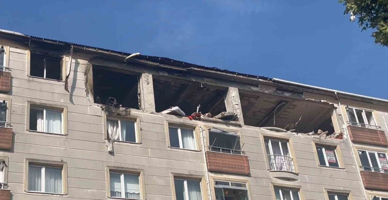 Çorlu'daki doğal gaz patlamasında yıkım görüntülendi