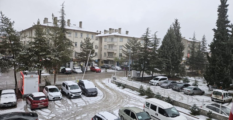 Çorum'da Kar Yağışı Etkili Oldu