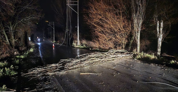 Çorum'da Kuvvetli Rüzgarın Zararları