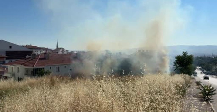 Çorum'da otluk alanda çıkan yangın itfaiye ekipleri tarafından söndürüldü