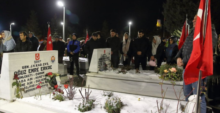 Çorum'da Şehit Aileleri Yeni Yıla Anma ile Girdi