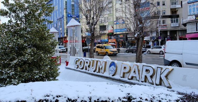 Çorum'da Soğuk Hava Etkisini Sürdürüyor