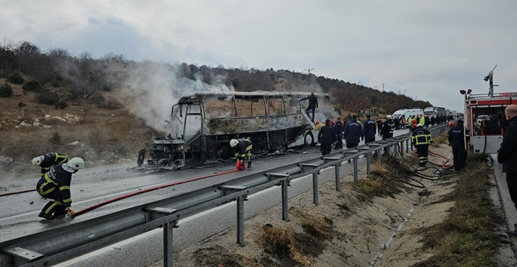 Çorum'da yolcu otobüsü kazası!