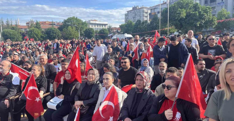 Çorum'da yüzlerce vatandaş A Milli Futbol Takımı'nı destekledi