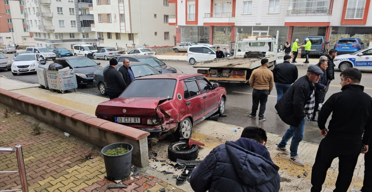 Çorum'daki Kamyonet Kazası Güvenlik Kamerasında