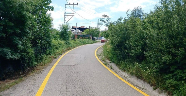 Cumayeri'nde Yol Çizgi Çalışmaları Tamamlandı