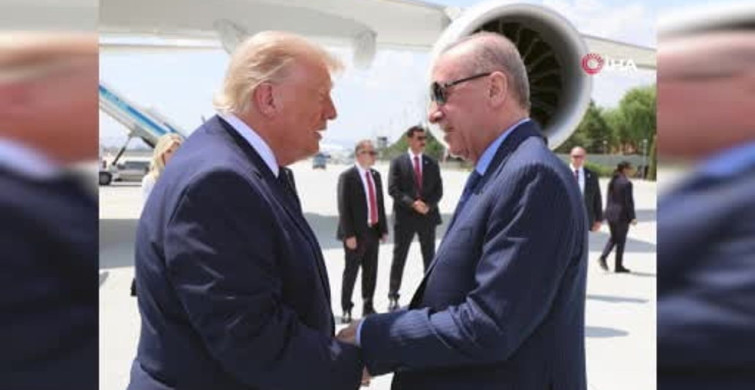 Cumhurbaşkanı Erdoğan, ABD Başkanı Trump'ı resmi törenle karşıladı