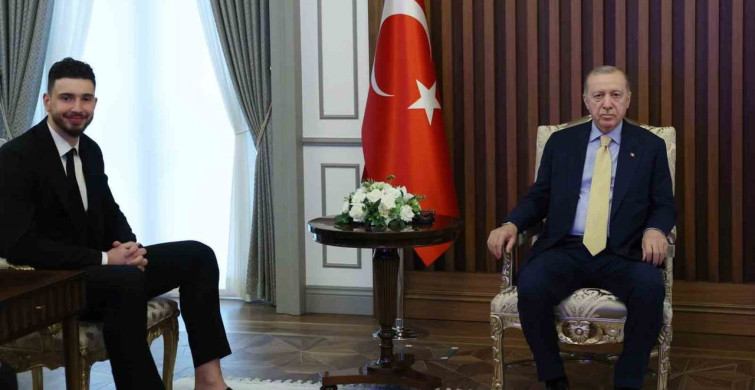 Cumhurbaşkanı Erdoğan, Alperen Şengün ile Bir Araya Geldi