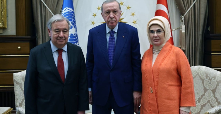 Cumhurbaşkanı Erdoğan, BM Genel Sekreteri Guterres'i Ağırladı