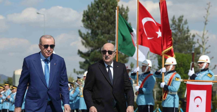 Cumhurbaşkanı Erdoğan, Cezayir Cumhurbaşkanı Tebbun’u Törensel Olarak Karşıladı