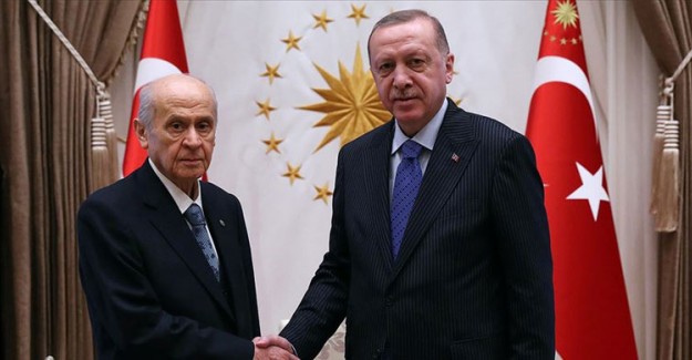 Cumhurbaşkanı Erdoğan Devlet Bahçeli'yi Kabul Etti